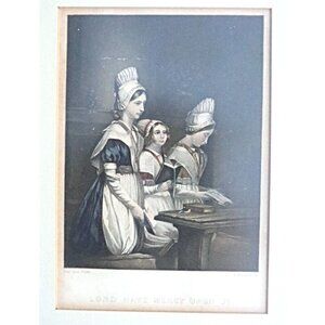 Vintage Print "Lord Have Mercy Upon Us" by Henry Barraud Wall Hanging